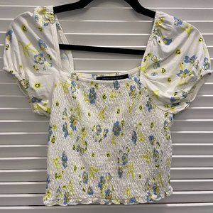 Shanti Meadow Jersey Square Neck Top